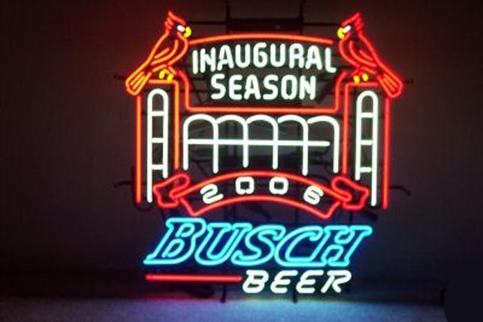 Busch Beer San St Louis Cardinals Neon Sign